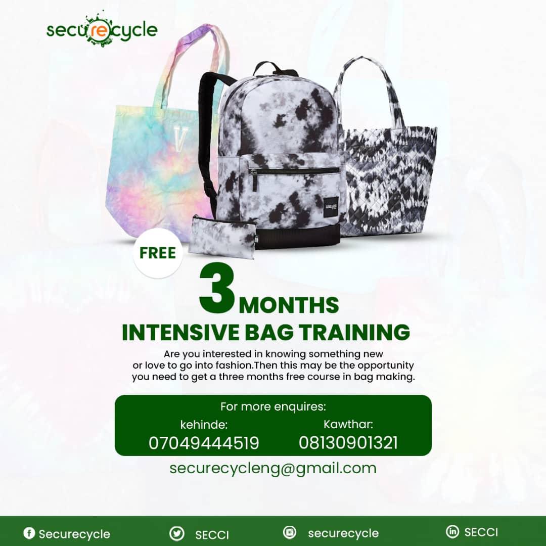 Securecycle Initiative Sets To Launch Training For Women On Bag Production