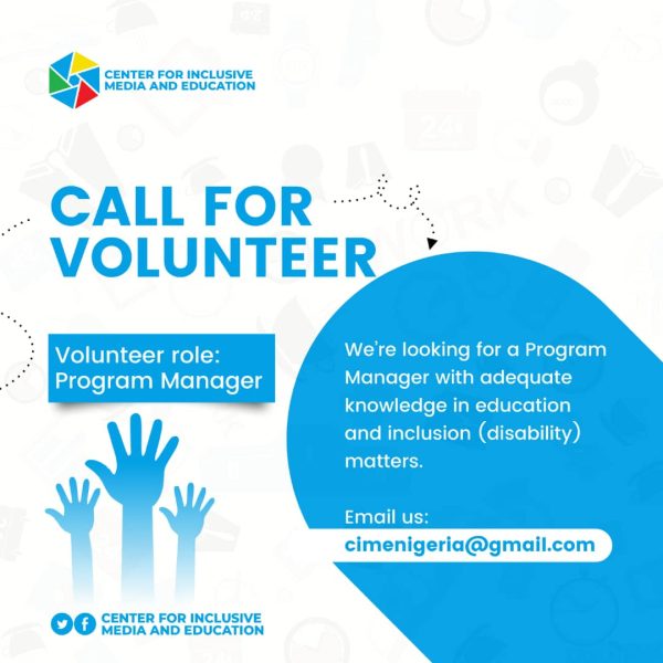 CIME is Looking for a Volunteer Programme Manager