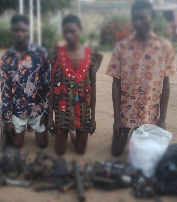 Osun Amotekun Arrests Three Men for Stealing Vehicle Spare Parts