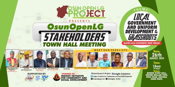 OsunOpenLG: Stakeholders Set to Debate Local Govt. Autonomy, Grassroots Development