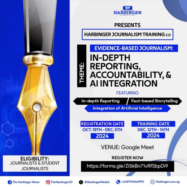 The Harbinger Set to Hold 2.0 Journalism Training